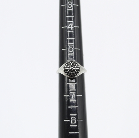 Pandora silver One Pod black pavé cz ring - Picture 4 of 9